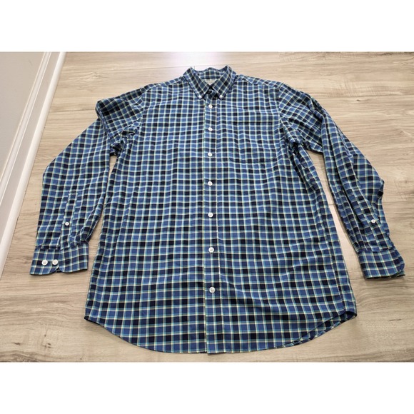 Duluth Trading Co Other - Duluth Trading Co Mens Large Blue Button Shirt Check